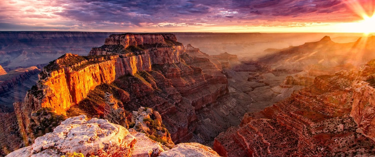 Which is the most visited rim at Grand Canyon?