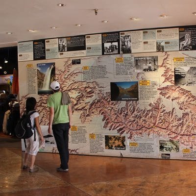 Grand Canyon Visitor Center Wall Map