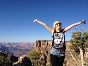Lucy Nannery at Grand Canyon