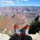 Kim Cope with Orange Shoes at Grand Canyon