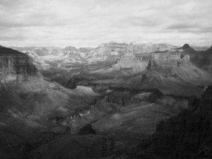 Grand Canyon Photo in Black and White