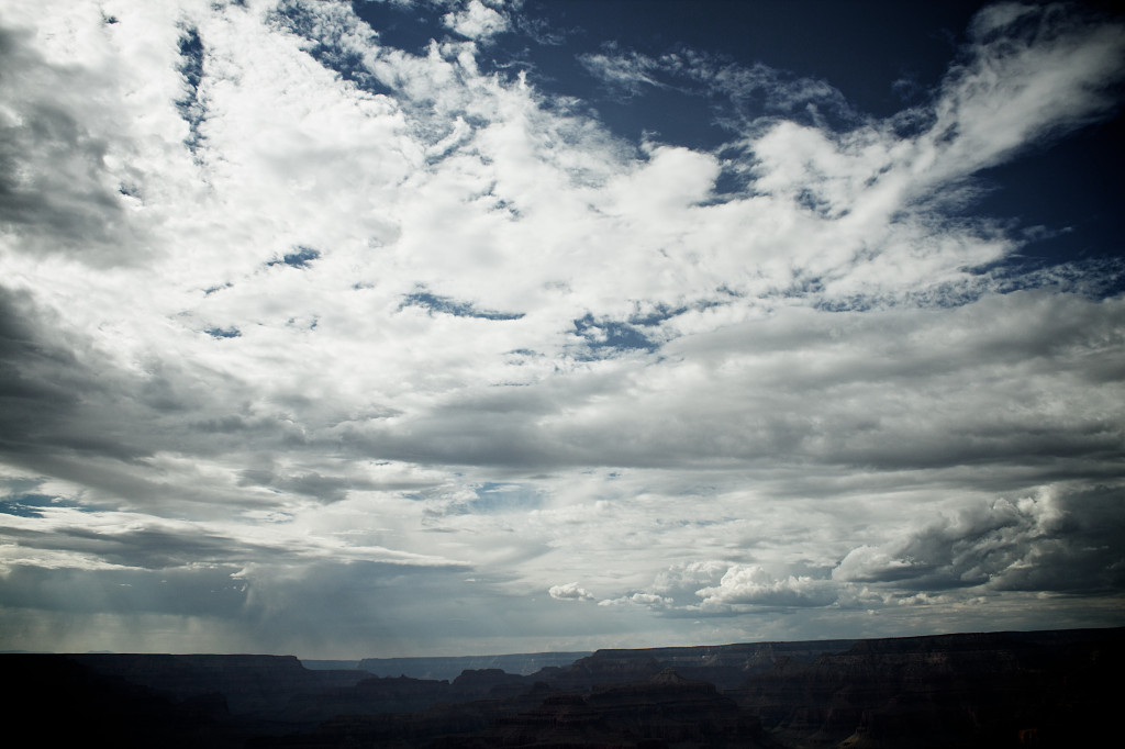 Sky, horizon, canyon