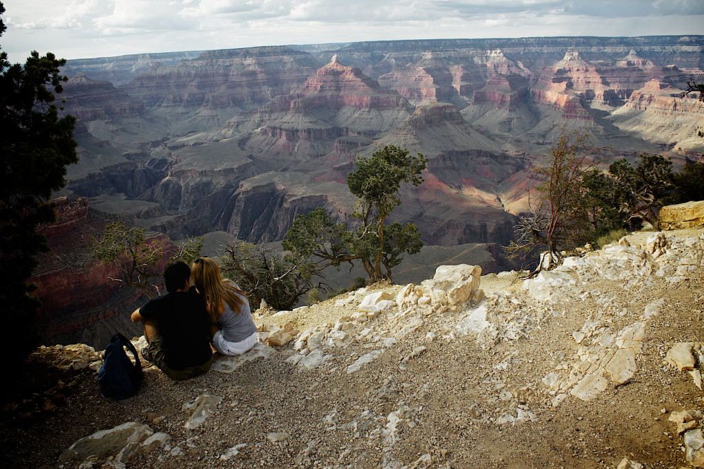 The romantic couple at the Canyon