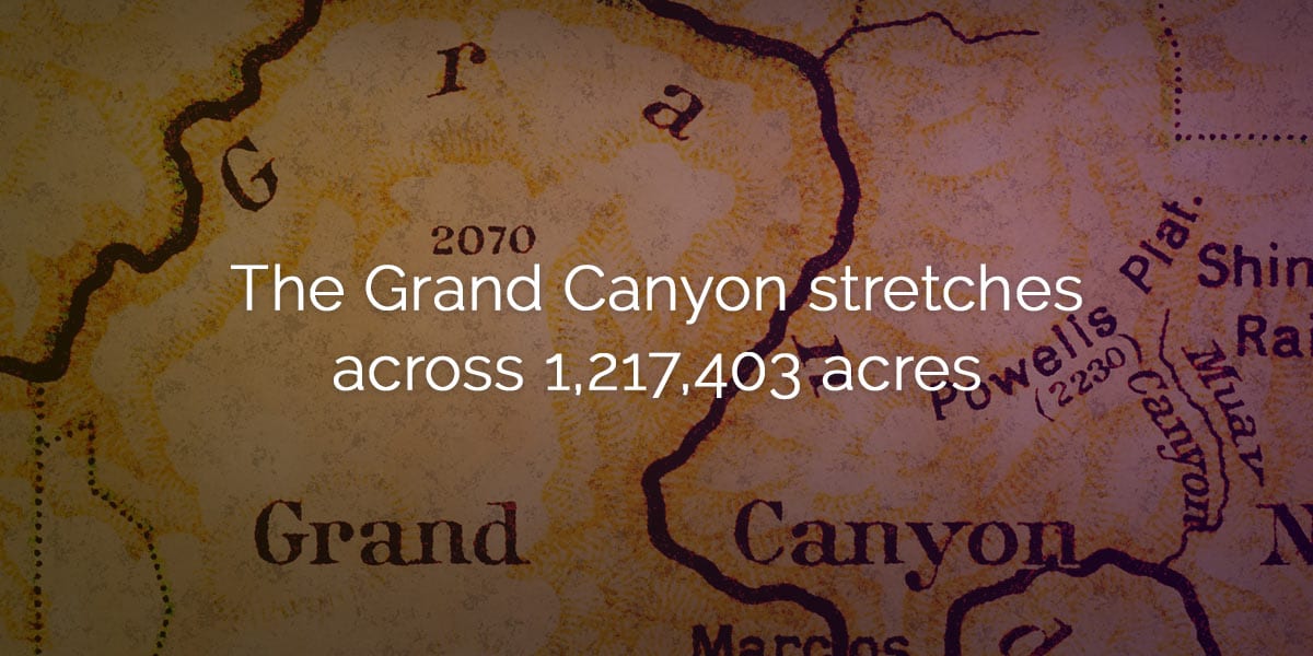 Grand Canyon Size