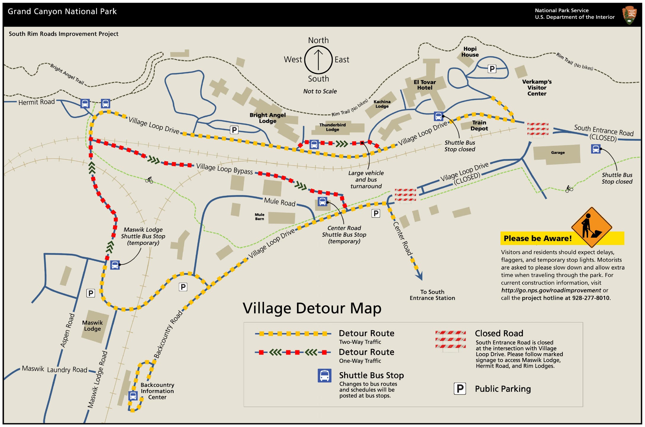Village Detour Map